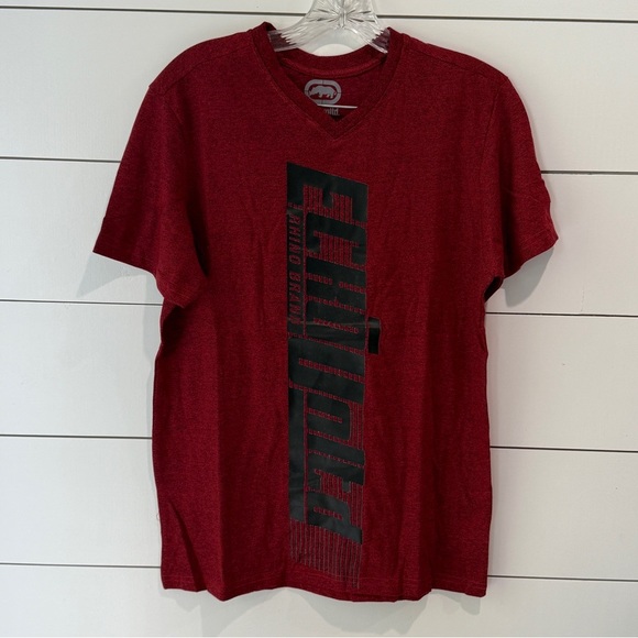 Ecko Unlimited Burgundy Graphic Tee Sz S - Picture 1 of 7